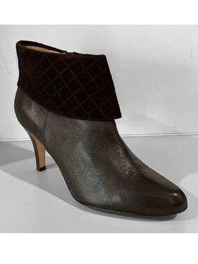 Arturo Chiang Brown Leather Ankle Boots Size 7